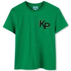Fashion KENZO KIDS T-shirt coton manches courtes LODEN