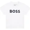 Discount BOSS T-shirt coton manches courtes BLANC