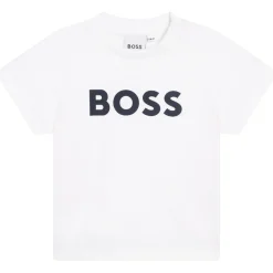 Discount BOSS T-shirt coton manches courtes BLANC