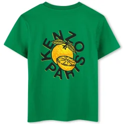 Fashion KENZO KIDS T-shirt coton manches courtes LODEN