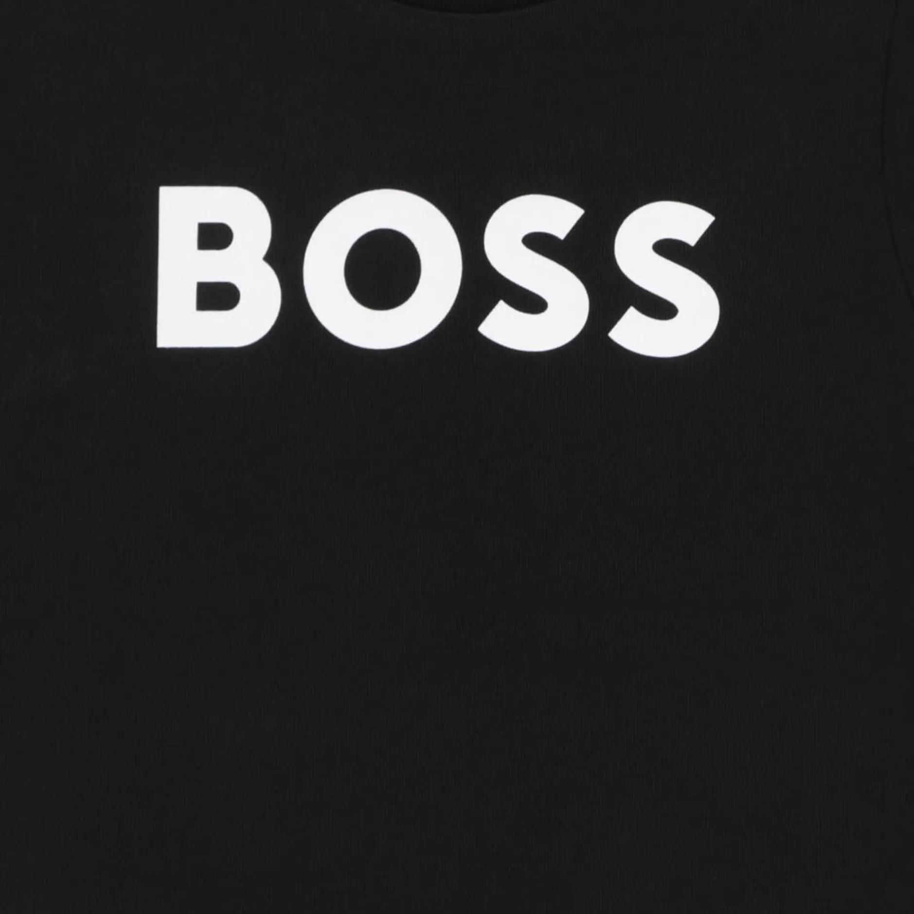 Online BOSS T-shirt coton manches courtes BLACK