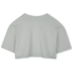 Fashion CHLOE T-shirt court avec grand logo MILKY GREEN