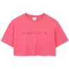 Hot GIVENCHY T-shirt court avec imprimés ROSE SORBET