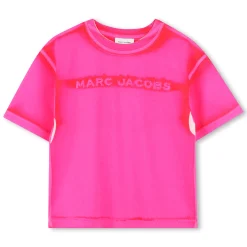New MARC JACOBS T-shirt en coton avec broderie MALABAR FLUO