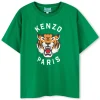 New KENZO KIDS T-shirt en coton avec imprimé LODEN