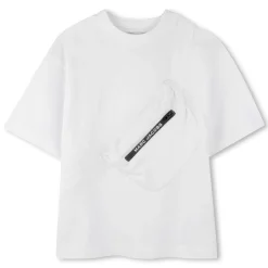 Clearance MARC JACOBS T-shirt en coton avec imprimé BLANC