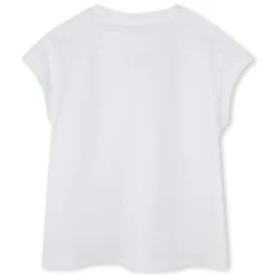 Outlet DKNY T-shirt fluide en coton BLANC
