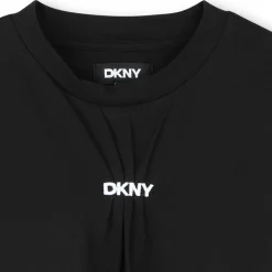 Clearance DKNY T-shirt fluide en coton BLACK