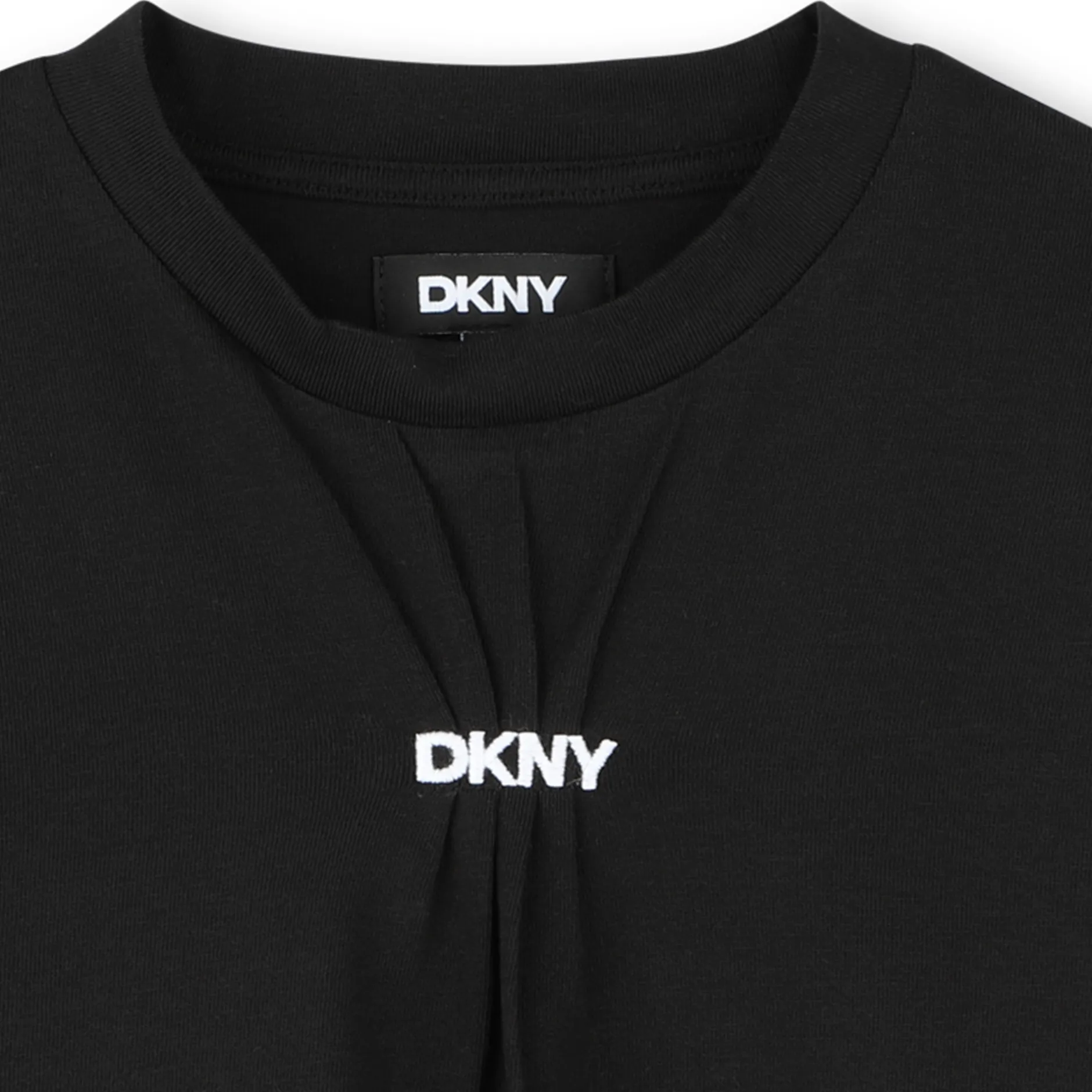 Clearance DKNY T-shirt fluide en coton BLACK