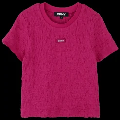 Fashion DKNY T-shirt gaufré manches courtes AZALEE