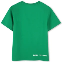 Clearance DKNY T-shirt imprimé devant et dos CHARTREUSE