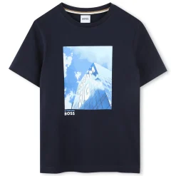 Online BOSS T-shirt manches courtes BLEU CARGO