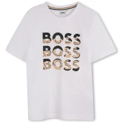 Sale BOSS T-shirt manches courtes BLANC