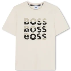 Clearance BOSS T-shirt manches courtes VANILLE