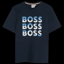 Discount BOSS T-shirt manches courtes BLEU CARGO