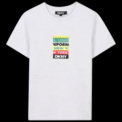 Outlet DKNY T-shirt manches courtes GRIS CLAIR CHINE
