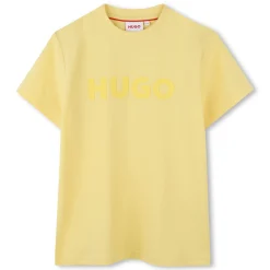 Sale HUGO T-shirt manches courtes JAUNE POUSSIN