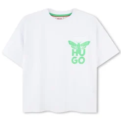 Sale HUGO T-shirt manches courtes BLANC