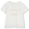 Fashion CHLOE T-shirt manches courtes ECRU DORE
