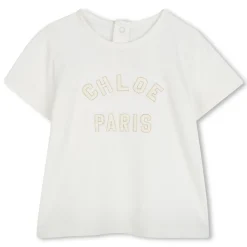 Fashion CHLOE T-shirt manches courtes ECRU DORE