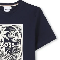 Outlet BOSS T-shirt manches courtes BLEU CARGO