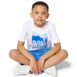 Outlet BOSS T-shirt manches courtes BLANC