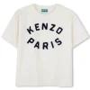 Discount KENZO KIDS T-shirt manches courtes coton OFFWHITE