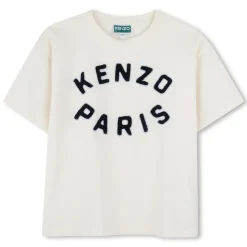 Discount KENZO KIDS T-shirt manches courtes coton OFFWHITE