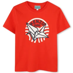 Best KENZO KIDS T-shirt manches courtes coton ROUGE VIF