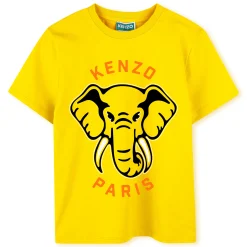 Hot KENZO KIDS T-shirt manches courtes coton JAUNE TAXI