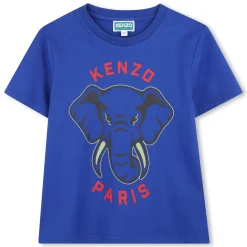 Sale KENZO KIDS T-shirt manches courtes coton WAVE BLUE