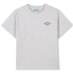 Fashion KENZO KIDS T-shirt manches courtes coton GRIS CLAIR CHINE