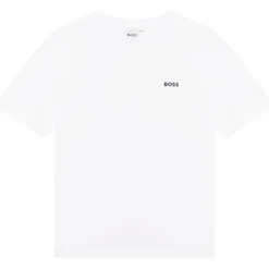 Hot BOSS T-shirt manches courtes coton BLANC