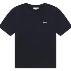 Discount BOSS T-shirt manches courtes coton BLEU CARGO