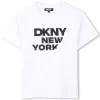 Best DKNY T-shirt manches courtes coton BLANC