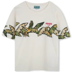 Hot KENZO KIDS T-shirt manches courtes coton OFFWHITE