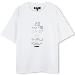 Discount DKNY T-shirt manches courtes coton BLANC