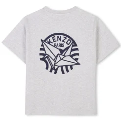 Fashion KENZO KIDS T-shirt manches courtes coton GRIS CLAIR CHINE