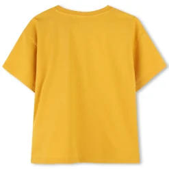 Discount KENZO KIDS T-shirt manches courtes coton JAUNEANTIQUE