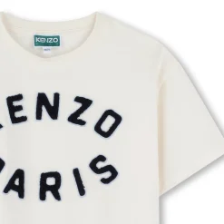 Discount KENZO KIDS T-shirt manches courtes coton OFFWHITE