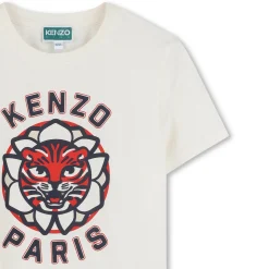 Sale KENZO KIDS T-shirt manches courtes coton OFFWHITE