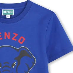 Sale KENZO KIDS T-shirt manches courtes coton WAVE BLUE