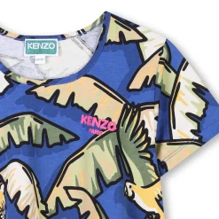 Outlet KENZO KIDS T-shirt manches courtes coton WAVE BLUE