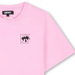 New DKNY T-shirt manches courtes coton ROSE BUVARD