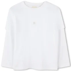 Clearance GIVENCHY T-shirt manches longues BLANC