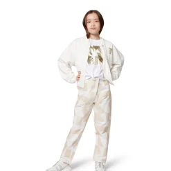 Clearance DKNY T-shirt noué en coton BLANC