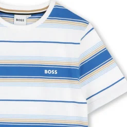 Outlet BOSS T-shirt rayé FRENCH BLUE