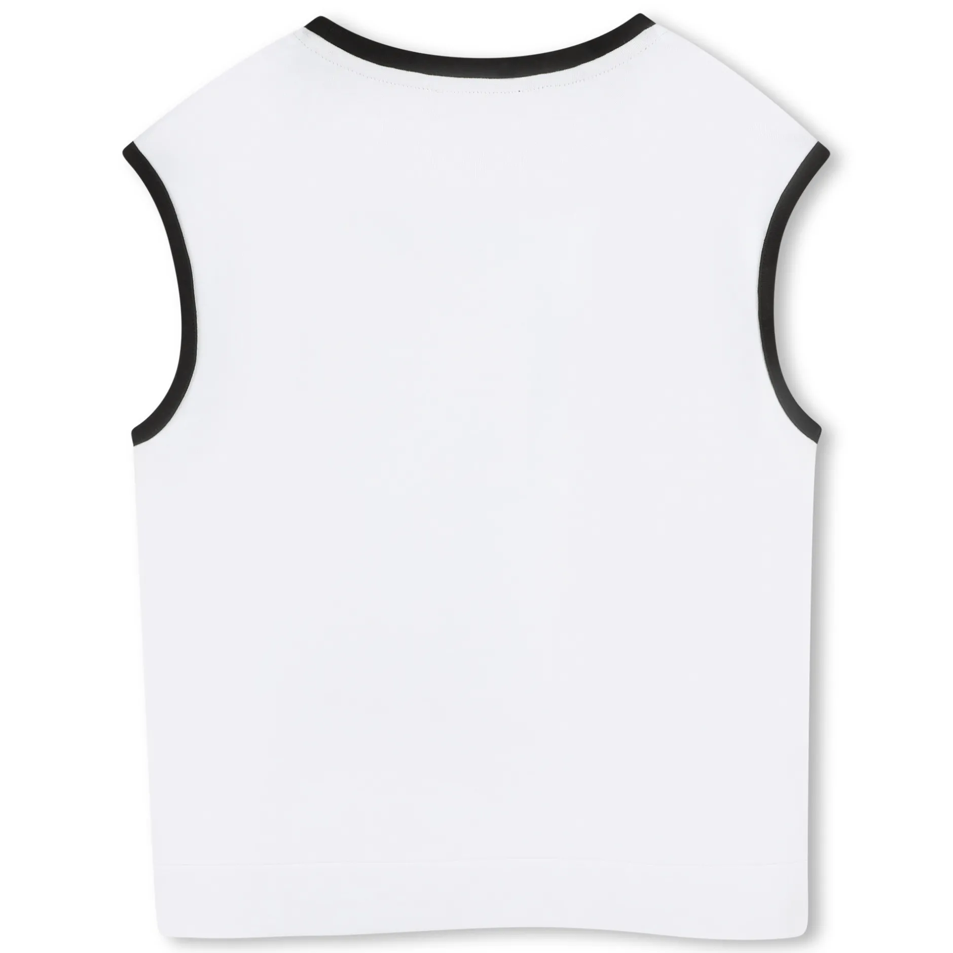 Fashion KARL LAGERFELD KIDS T-shirt sans manche à imprimé BLANC