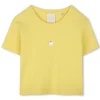 Outlet GIVENCHY T-shirt uni avec broderie POP CORN