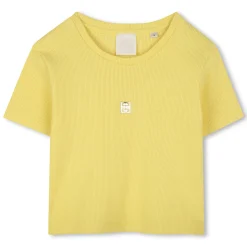 Outlet GIVENCHY T-shirt uni avec broderie POP CORN